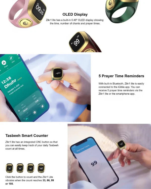 iQibla Zikr Smart Ring